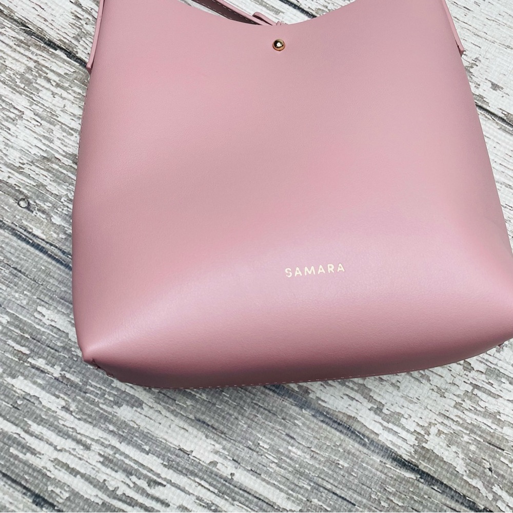 Anthropologie Samara Peony Pink Crossbody Bag - Picture 3 of 10